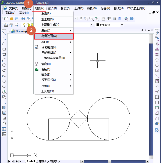 CAD怎么控制鸟瞰视图？