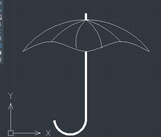用CAD绘制雨伞的详细教程
