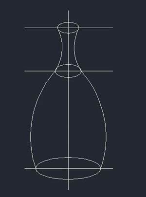 CAD绘制一个简单的花瓶平面图的技巧