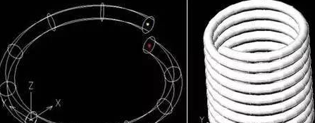 CAD應用：彈簧的繪制