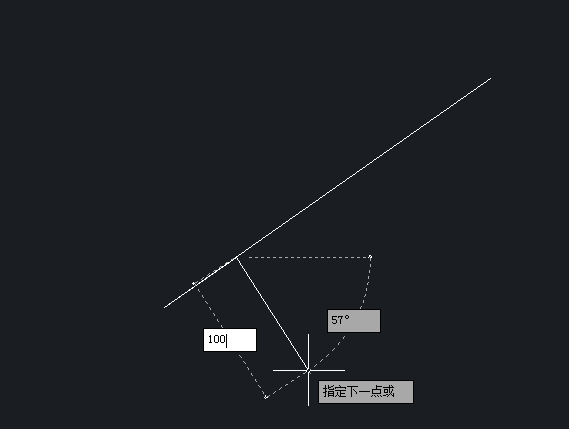 CAD怎么在直線的任意一點(diǎn)畫(huà)另一條直線