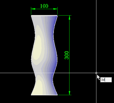 CAD怎么使用三維旋轉命令快捷繪制漂亮花瓶