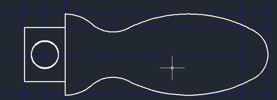 怎么用CAD畫手柄？