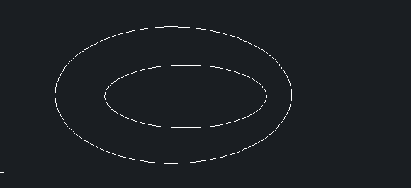 CAD中两椭圆或圆之间距离标注的方法