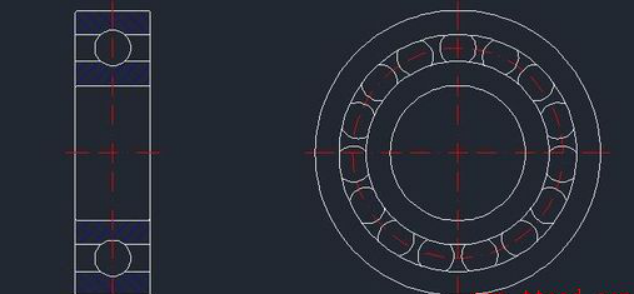 CAD绘制深沟球轴承的步骤