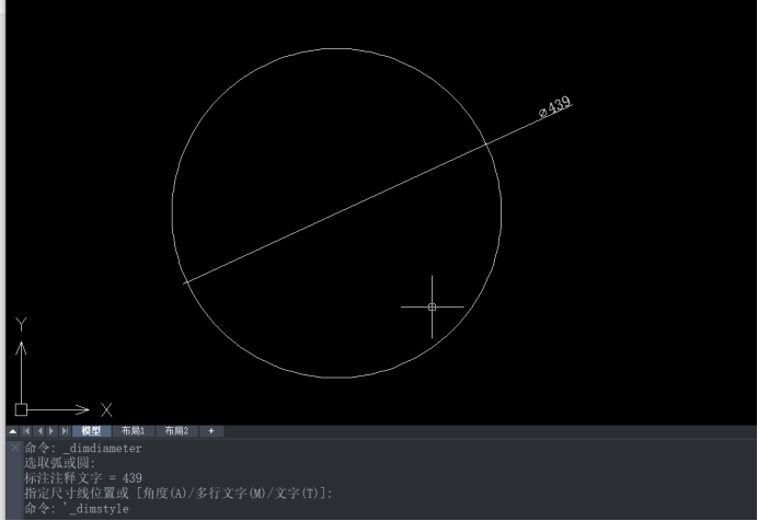 CAD中如何标注圆的直径