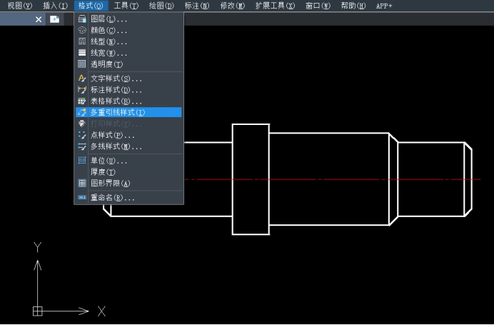 CAD中设置多重引线标注样式的方法